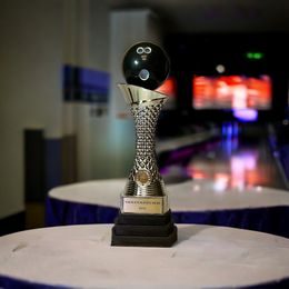 Triple Tier Bowling Trophy