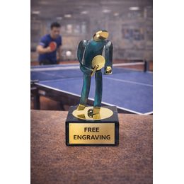 Toledo Table Tennis Handmade Metal Trophy