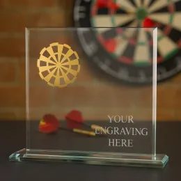 Titanium Glass and Metal Fusion Darts Trophy