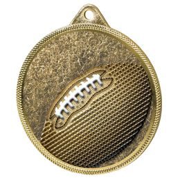 Gridiron Football Classic Texture 3D Print Gold Medal