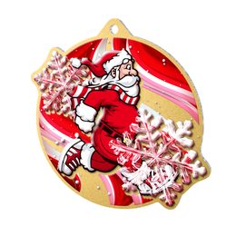 Aurum Stainless Steel Santa Medal
