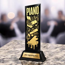 Shadowline Piano Metal Trophy