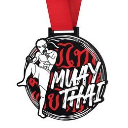 Muay Thai Monster Black Medal