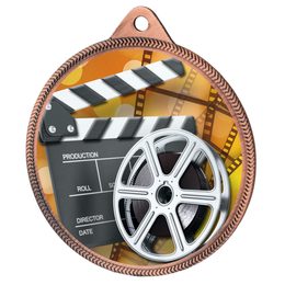 Film Color Texture 3D Print Bronze Medal