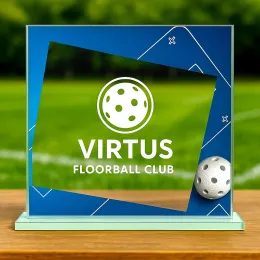 Eloise Floorball Full Colour Printed Glass Award