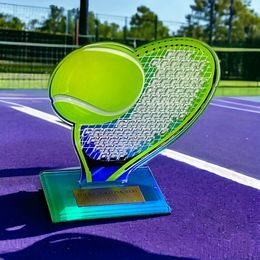 Cannes Printed Acrylic Tennis Trophy