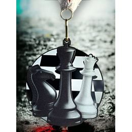 Rincon black acrylic Chess medal