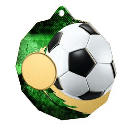 Dodeca Soccer Stainless Steel Logo Insert Medal