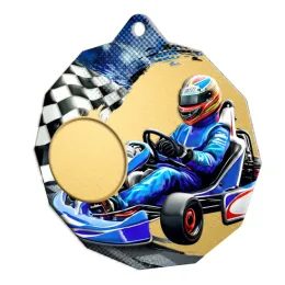Dodeca Go Kart Stainless Steel Logo Insert Medal