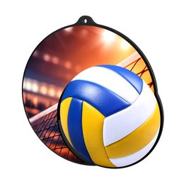 Rincon Black Acrylic Volleyball Medal
