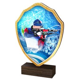 Arden Biathlon Real Wood Shield Trophy