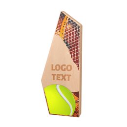 GALENA Modern Metal & Wood Tennis Trophy