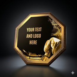 HEX Metal & Wood Martial Arts Plaque