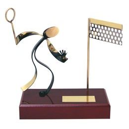 Barcelona Badminton Handmade Metal Trophy