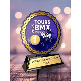 Infinity Metal & Black Acrylic Custom Award