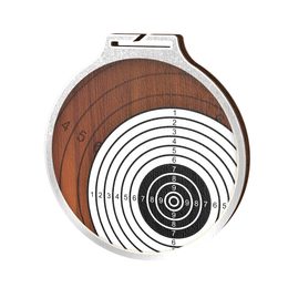 Habitat Shooting Target Silver Eco Friendly Wooden Medal