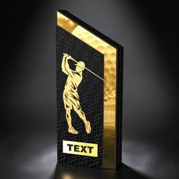 ATAMI Modern Metal & Wood Golf Trophy