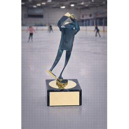 Toledo Ice Skating Handmade Metal Trophy