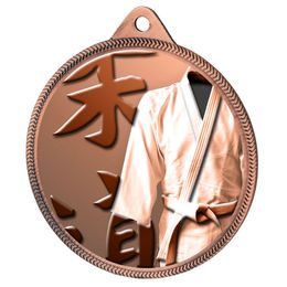 Martial Arts Kimono Classic Texture 3D Print Bronze Medal