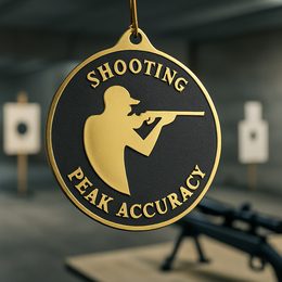Valor Stainless Steel Shooting Peak Accuracy Medal