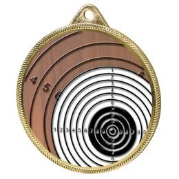 Shooting Target Color Texture 3D Print Gold Medal