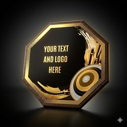 HEX Metal & Wood Archery Plaque