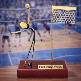Barcelona Volleyball Handmade Metal Trophy
