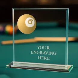 Titanium Glass and Metal Fusion Pool Trophy