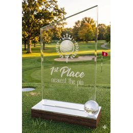 Estoril Acrylic & Wood Classic Golf Trophy