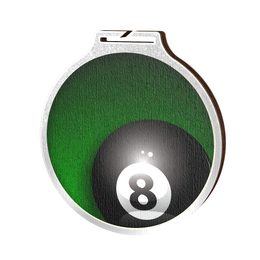 Habitat Pool Silver Eco Friendly Wooden Medal