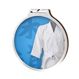 Habitat Martial Arts Silver Eco Friendly Wooden Medal