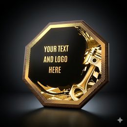 HEX Metal & Wood Motosport Plaque