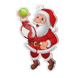 Jolly Father Christmas Tennis Medal