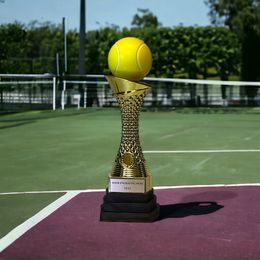 Triple Tier Tennis Trophy