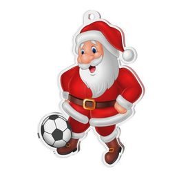 Jolly Father Christmas Soccer Medal