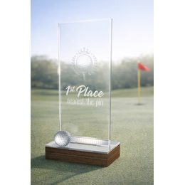 Estoril Acrylic & Wood Classic Golf Trophy