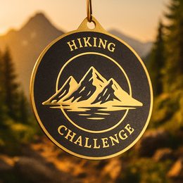 Valor Stainless Hiking Challenge Medal