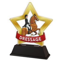 Mini Star Equestrian Dressage Trophy