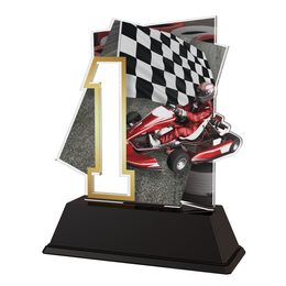 Race Car Number 1 Trophy
