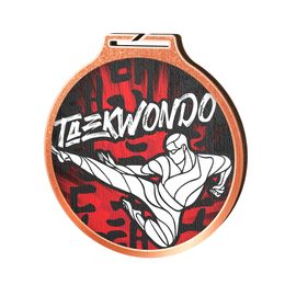 Habitat Taekwondo Bronze Eco Friendly Wooden Medal