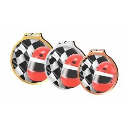 Habitat Motorsports Flag Eco Friendly Wooden Medal