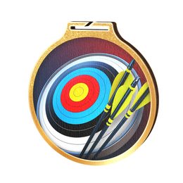 Habitat Archery Gold Eco Friendly Wooden Medal
