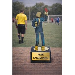 Toledo Soccer ball Referee Handmade Metal Trophy