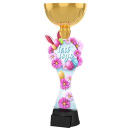 Easter Egg & Rabbit Ears Gold Trophy