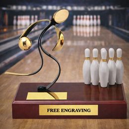 Barcelona Bowling Handmade Metal Trophy