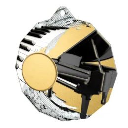 Dodeca Piano Music Stainless Steel Logo Insert Medal