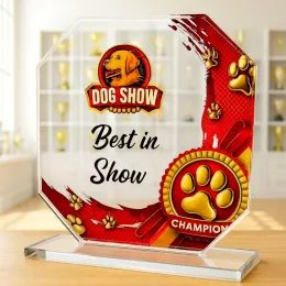 Hutton Dog Paw Glass Award