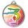 Gymnast Girls Silhouette Color Texture 3D Print Silver Medal