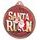 Santa Run (Red) Christmas 3D Texture Print Full Color 2 1/8 Medal - Bronze