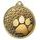 Dog Paw Classic Texture 3D Print Gold Medal